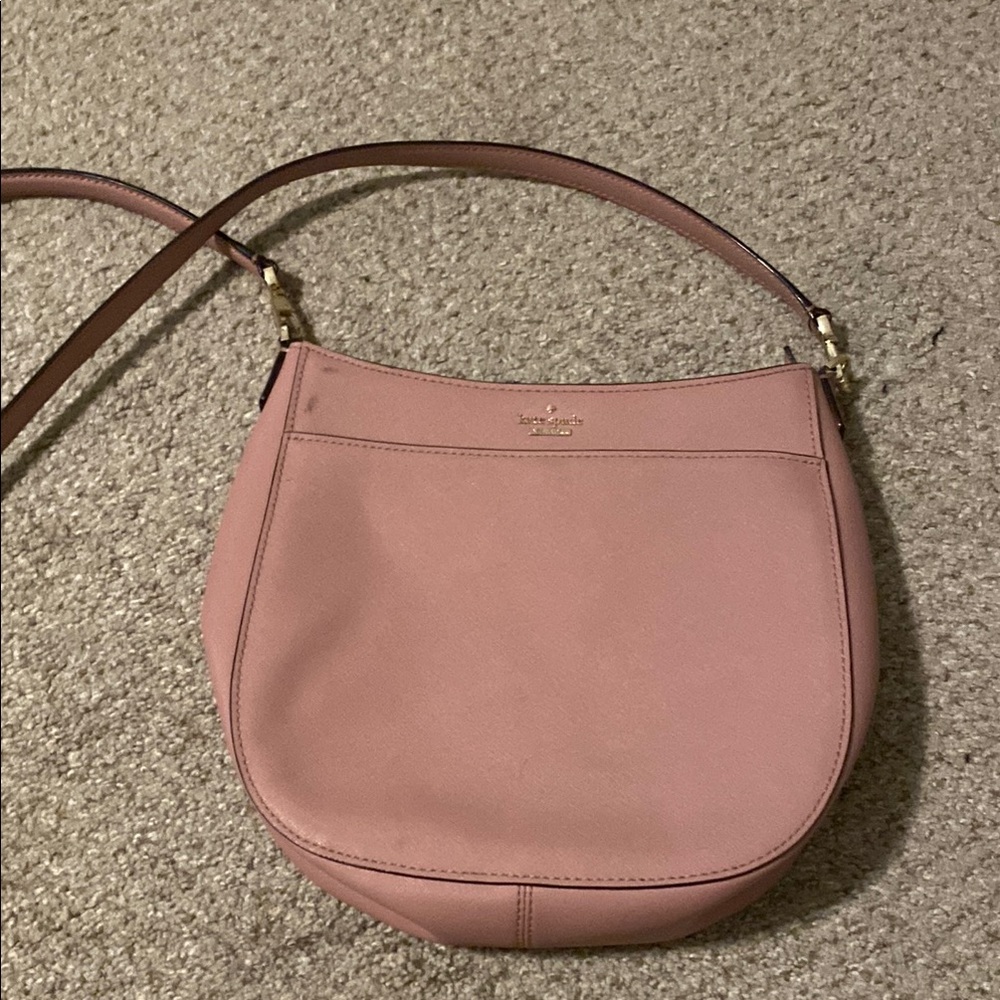 Kate Spade Pink Crescent Shoulder Bag